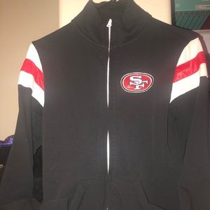 49ers NFL branded zip up jacket